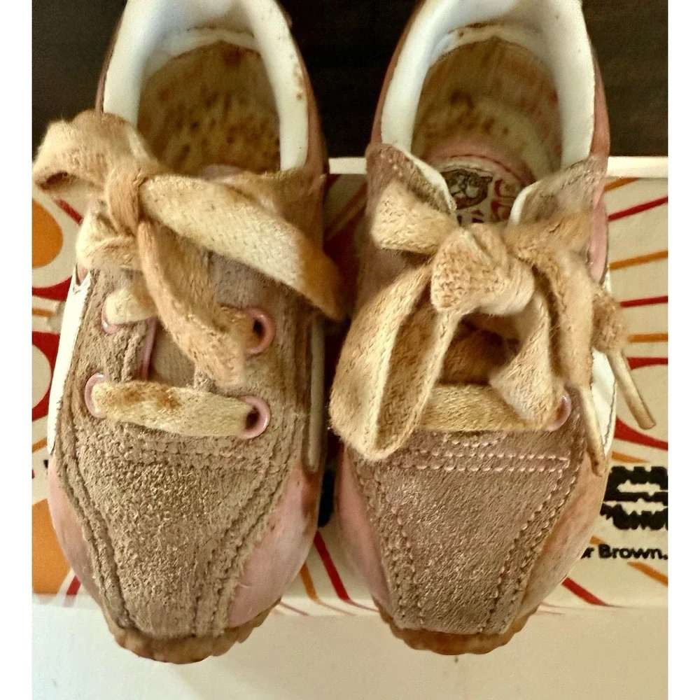 Vintage Buster Brown 1980s Baby Shoes Size 3 Sneakers Wildcats Fast Step Pink